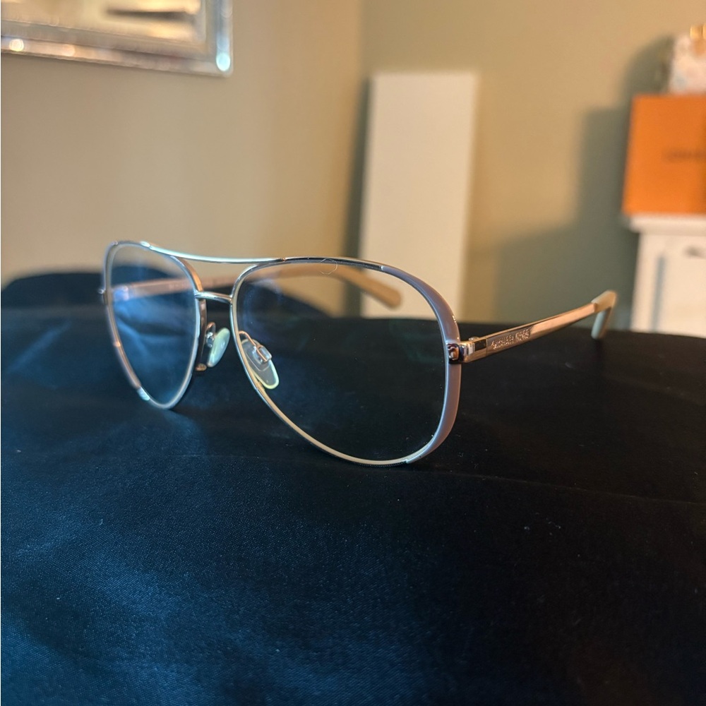 Michael Kors Metallic Aviator Eyewear
